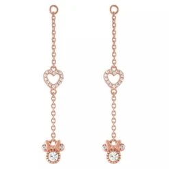 Disney Earrings By Rebecca Hook - Mickey & Minnie - Heart