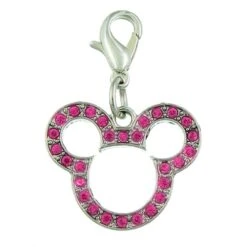 Disney Dangle Charm - Charmed In The Park - Mickey Jeweled Icon