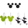 Disney Mickey Earrings - Black Mickey Icons, Mirrored Icons & Witches -Decorative Accessories Store 38350