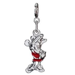 Disney Charm - Sterling Silver Minnie Mouse Red Dress