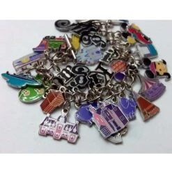Disney Charm Bracelet - 40th Anniversary- By Artist SHAG -Decorative Accessories Store 400002844662b