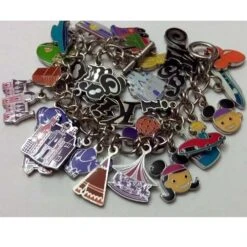 Disney Charm Bracelet - 40th Anniversary- By Artist SHAG -Decorative Accessories Store 400002844662c