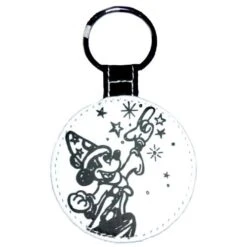 Disney Keychain Keyring - 2013 Black And White - Logo