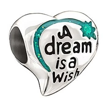 Disney Chamilia Charm - Sterling Silver A Dream Is A Wish 3 Disney Chamilia Charm - Sterling Silver A Dream Is A Wish