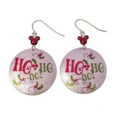 Disney Santa Mickey Earrings - Ho Ho Ho! Disc Mickey Icon
