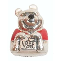 Disney Chamilia Charm - Sterling Silver Winnie The Pooh - I Love You -Decorative Accessories Store 4000079594912011