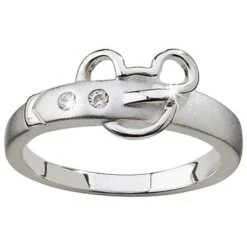 Disney Ring - Sterling Silver Mickey Mouse Belt Buckle