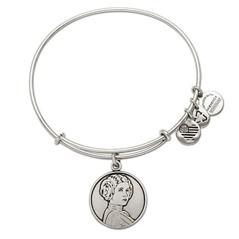 Disney Alex And Ani Bracelet - Princess Leia Bangle - Silver 3 Disney Alex And Ani Bracelet - Princess Leia Bangle - Silver