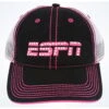 Disney Hat - ESPN Baseball Cap - Rhinestone And Mesh - Black And Pink -Decorative Accessories Store 43006