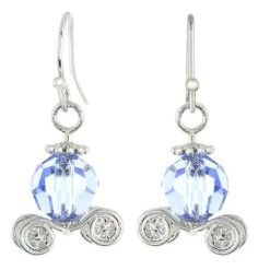 Disney Earrings - Blue Carriage
