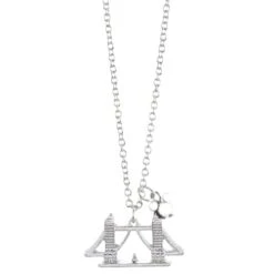 Disney Necklace - Mickey Icon & London Tower Bridge