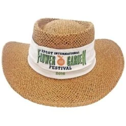 Disney Hat - EPCOT Flower And Garden Festival - Straw Logo