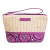 Disney Vera Bradley Bag - Plums Up - Straw Wristlet
