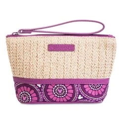 Disney Vera Bradley Bag - Plums Up - Straw Wristlet