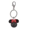 Disney Keychain - Minnie Mouse Icon - Black With Crystals -Decorative Accessories Store 46109
