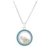 Disney Necklace - Blue Charmkeeper Elsa Charms - 23" -Decorative Accessories Store 46608