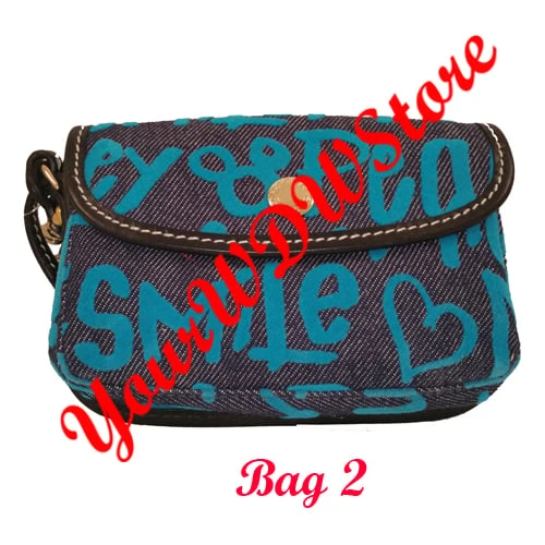 Disney Dooney & Bourke Bag - Peace Love Mickey Wristlet - Blue Specific 4 Disney Dooney & Bourke Bag - Peace Love Mickey Wristlet - Blue Specific - Image 2