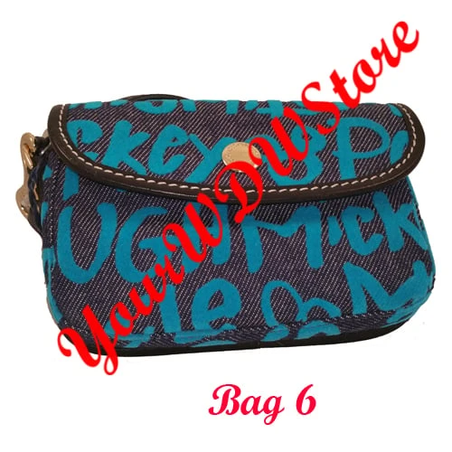 Disney Dooney & Bourke Bag - Peace Love Mickey Wristlet - Blue Specific 8 Disney Dooney & Bourke Bag - Peace Love Mickey Wristlet - Blue Specific - Image 6