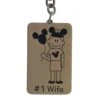 Disney Key Chain Ring - Walt Disney World Mickey Ears Tag - #1 Wife 1 Disney Key Chain Ring - Walt Disney World Mickey Ears Tag - #1 Wife -Decorative Accessories Store 52928