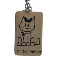 Disney Key Chain Ring - Walt Disney World Mickey Ears Tag - Cat - #1 Pet Sitter