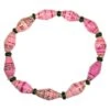 Disney EPCOT Recycled Paper Bracelet - Pink - Long Thin Beads -Decorative Accessories Store 56804