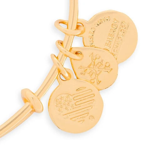 Disney Alex And Ani Bracelet - Mickey Mouse Flag Bangle - Gold 5 Disney Alex And Ani Bracelet - Mickey Mouse Flag Bangle - Gold - Image 3