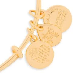 Disney Alex And Ani Bracelet - Mickey Banner Bangle - Gold -Decorative Accessories Store 59922 s3