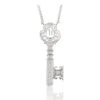 Disney Designer Necklace - Castle Key - Silver -Decorative Accessories Store 60470 s1