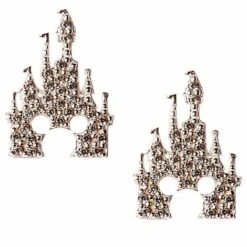 Disney Rebecca Hook Earrings - Mickey Castle - Silver