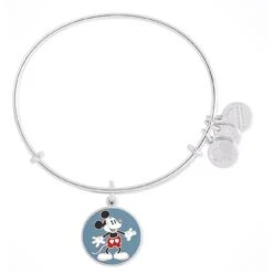 Disney Alex And Ani Bracelet - Mickey Heart Shorts - Silver