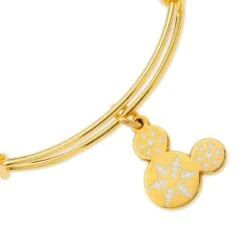 Disney Alex And Ani Bracelet - Snowflake Mickey Ears - Gold -Decorative Accessories Store 62466 s2