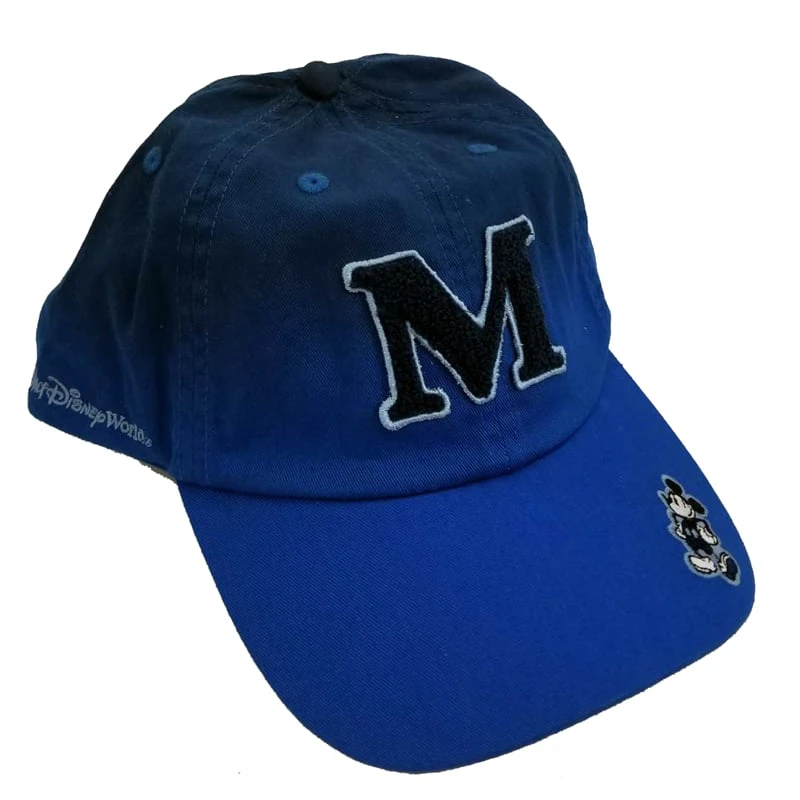 Disney Baseball Hat - Mickey Letterman Cap - Blue 3 Disney Baseball Hat - Mickey Letterman Cap - Blue