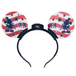 Disney Light-Up Ears Headband - Americana Mickey Mouse