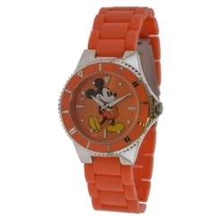 Disney Wrist Watch - Mickey Mouse - Orange Ceramic - Women