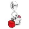 Disney Pandora Charm - Snow White Apple And Heart Box Charm -Decorative Accessories Store 673112