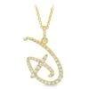 Disney Crislu Necklace - Walt Disney World Initial D - Yellow Gold -Decorative Accessories Store 67462 s2