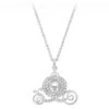 Disney Crislu Necklace - Cinderella Pumpkin Coach - Platinum