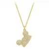 Disney Crislu Necklace - Mickey Mouse Pave Ear Hat - Gold -Decorative Accessories Store 68204 s1
