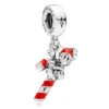 Disney Pandora Charm - Santa Mickey On Candy Cane -Decorative Accessories Store 68473 S1