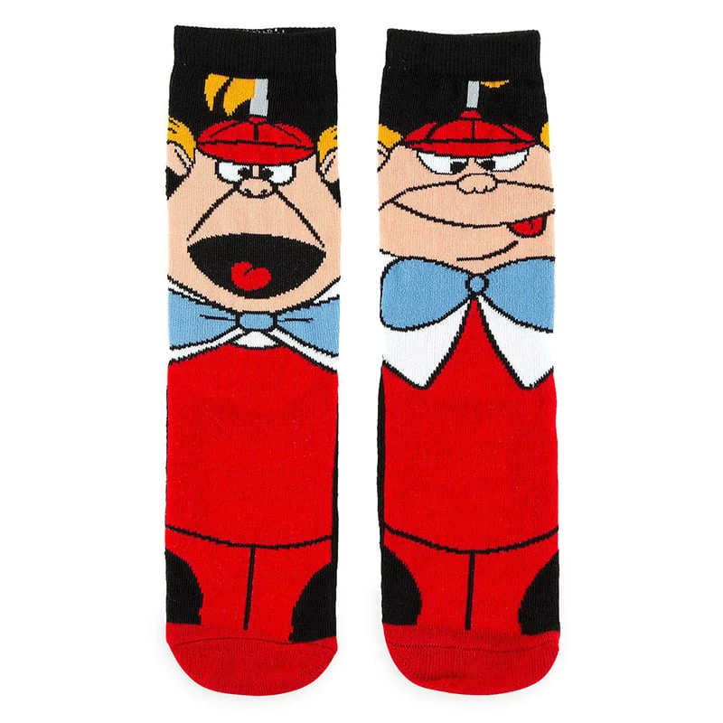 Disney Adult Socks - Tweedle Dee And Tweedle Dum 3 Disney Adult Socks - Tweedle Dee And Tweedle Dum
