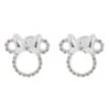 Disney Rebecca Hook Earrings - Minnie Icon Studs - Silver Bow -Decorative Accessories Store 70400
