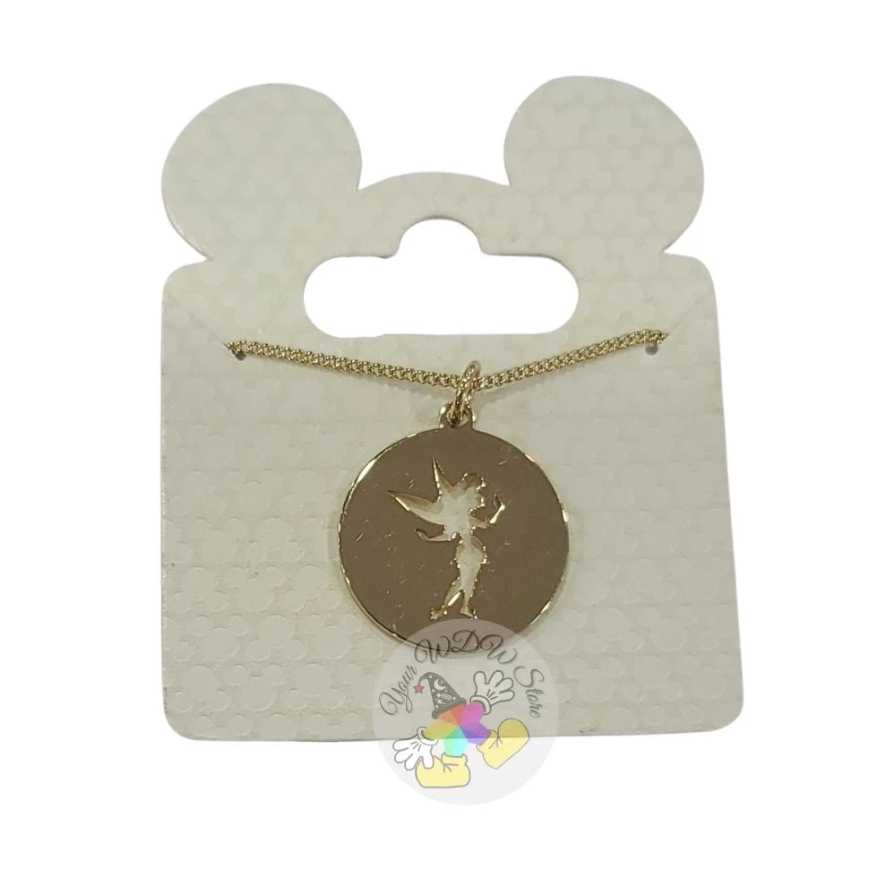 Disney Necklace - Tinker Bell Silhouette 3 Disney Necklace - Tinker Bell Silhouette