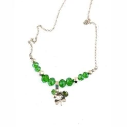 Disney Necklace - Lucky Four Leaf Clover - Beaded