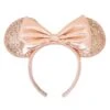Disney Minnie Ear Headband - Briar Rose Gold - Sequined Bow -Decorative Accessories Store 73456