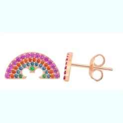 Disney Crislu Earrings - Rainbow Collection - Mickey Mouse