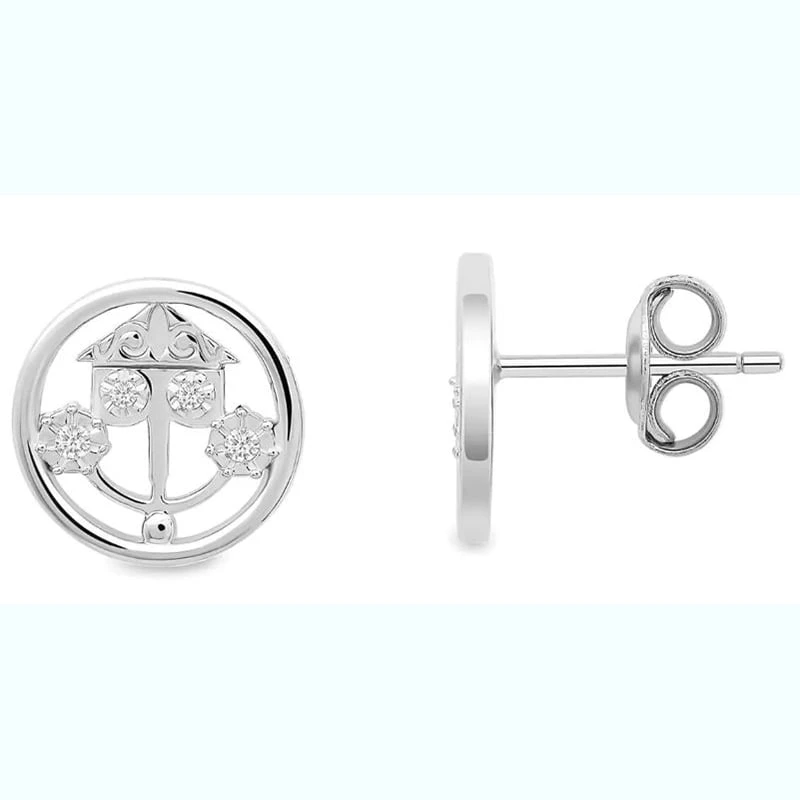 Disney Crislu Earrings - It's A Small World Clock Face 3 Disney Crislu Earrings - It's A Small World Clock Face