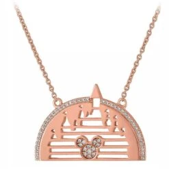Disney Rebecca Hook Necklace - Mickey Mouse Fantasyland Castle