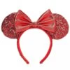 Disney Minnie Ear Headband - Red Sequin