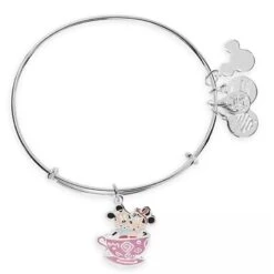 Disney Alex & Ani Bracelet - Mickey & Minnie Mouse Mad Tea Party