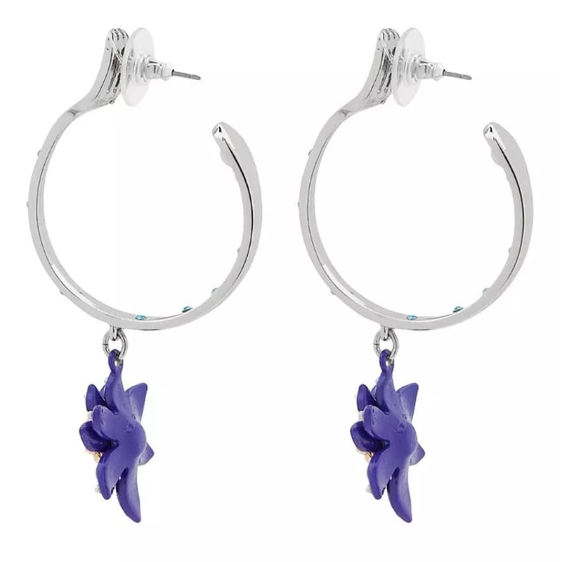 Disney Hoop Earrings By Betsey Johnson - The Little Mermaid 4 Disney Hoop Earrings By Betsey Johnson - The Little Mermaid - Image 2